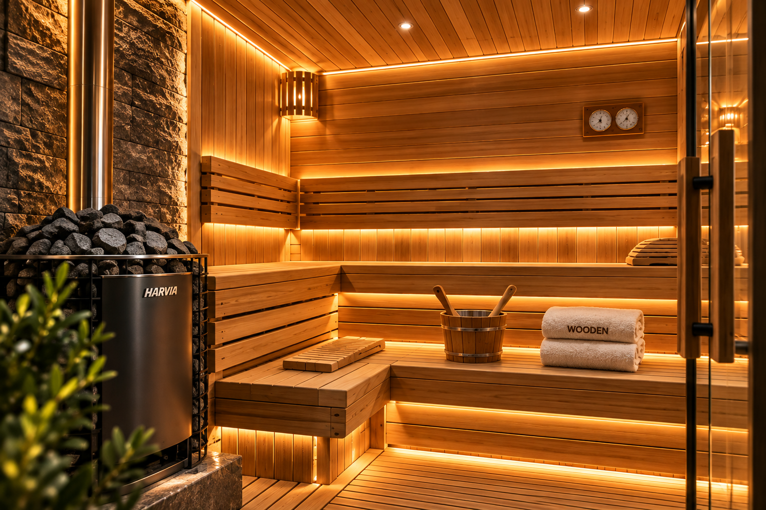 Karagol Mahallesi Sauna tasarım ve uygulama